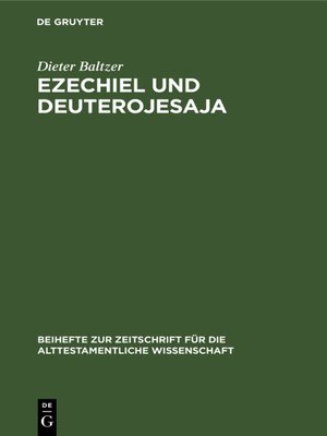 cover image of Ezechiel und Deuterojesaja